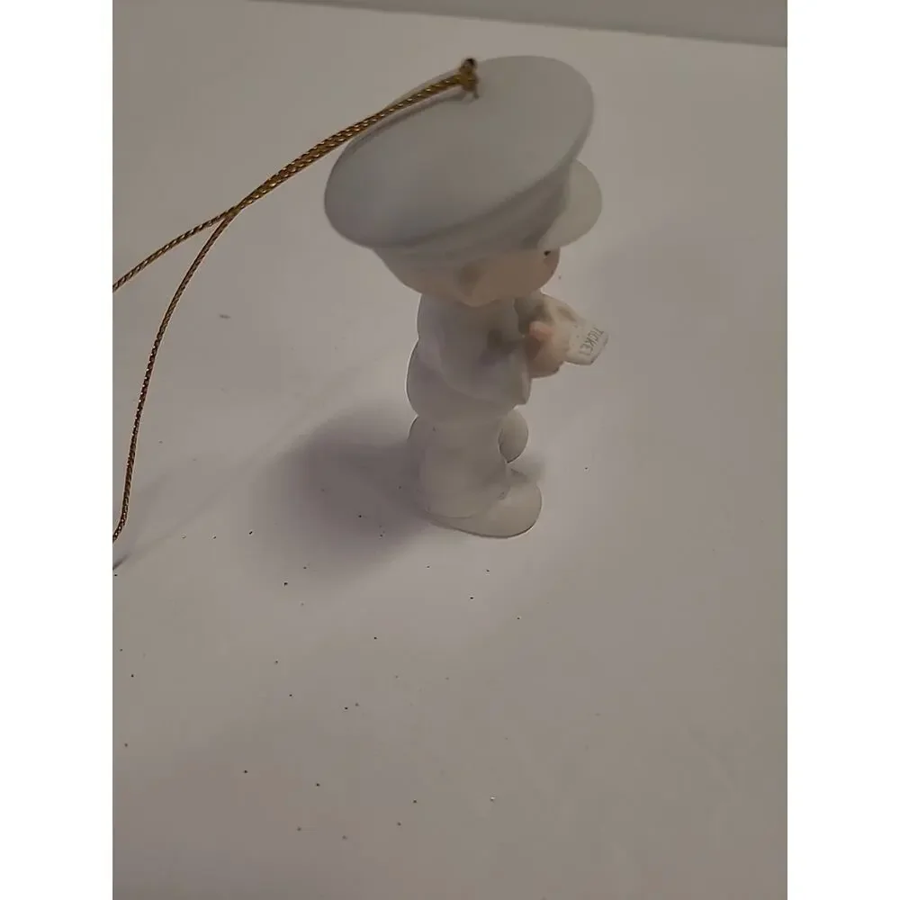 Precious Moments Trust And Obey Vintage Christmas Ornament 1986 Police Officer